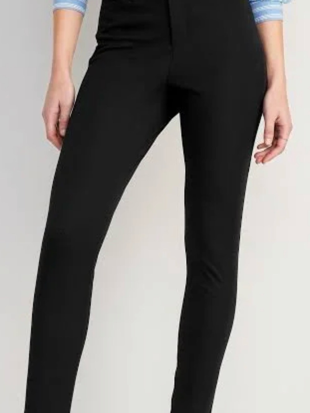 Black High-Rise old navy pixie pants